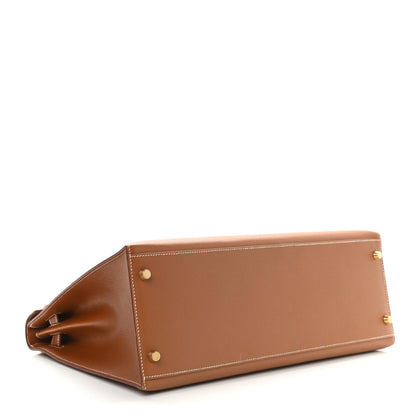 Hermes Courchevel Kelly Sellier 35 Gold 4 of 20