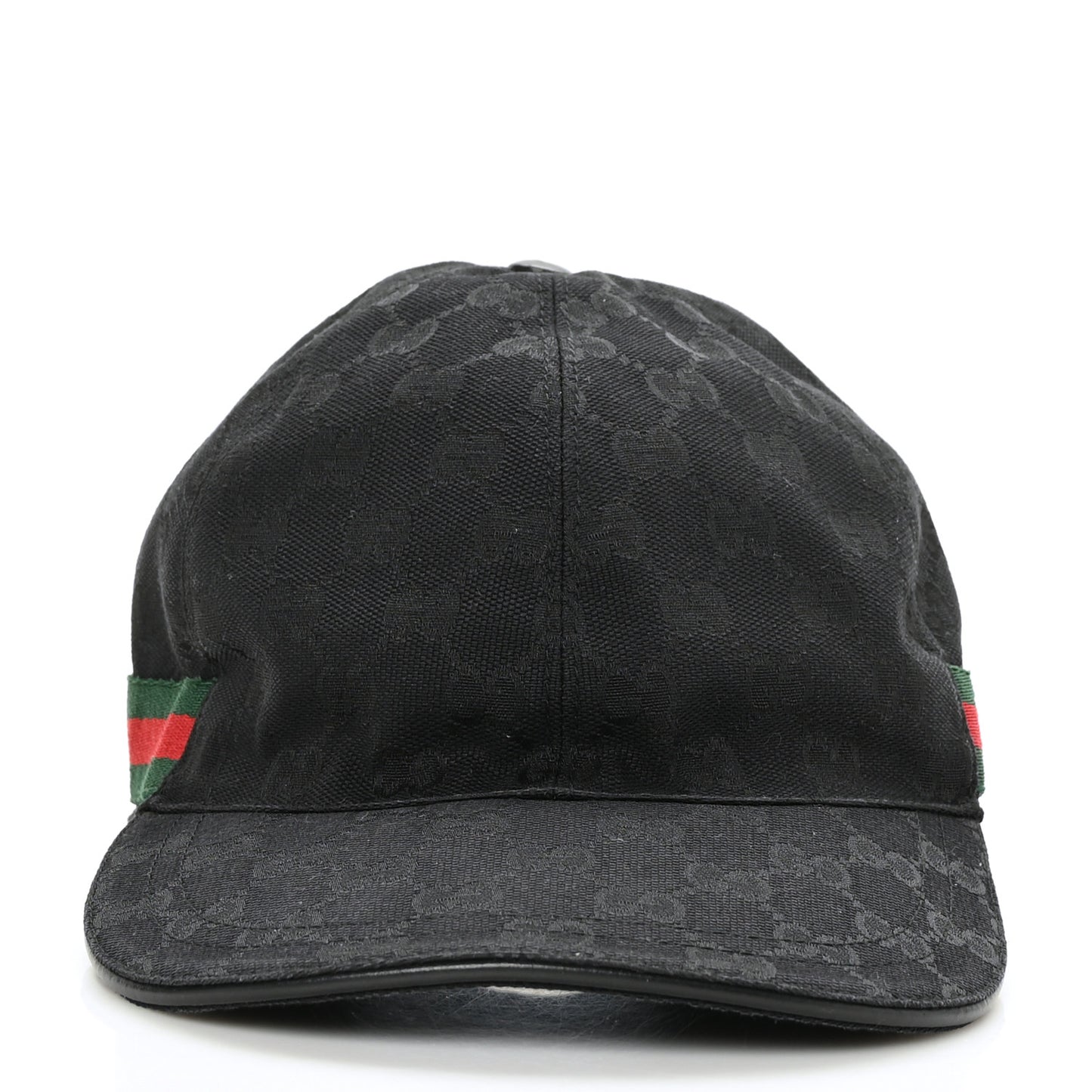 Monogram Web Baseball Hat Black
