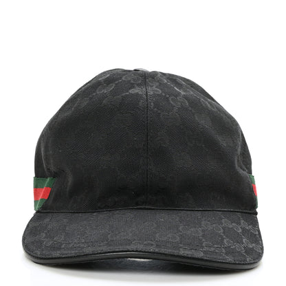 Gucci Monogram Web Baseball Hat Black 2 of 9