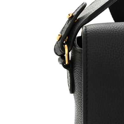 Burberry Grainy Calfskin Vintage Check Note Crossbody Bag Black 10 of 10