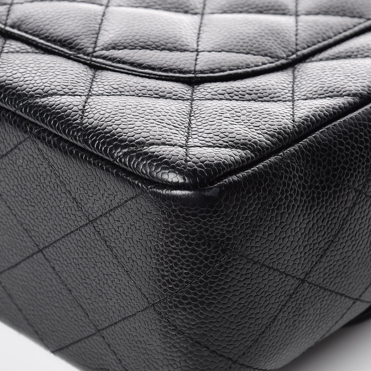 Chanel Caviar Quilted Jumbo Single Flap Black 12 of 16
