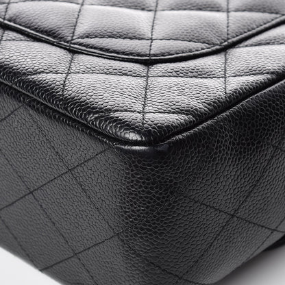 Chanel Caviar Quilted Jumbo Single Flap Black 12 of 16