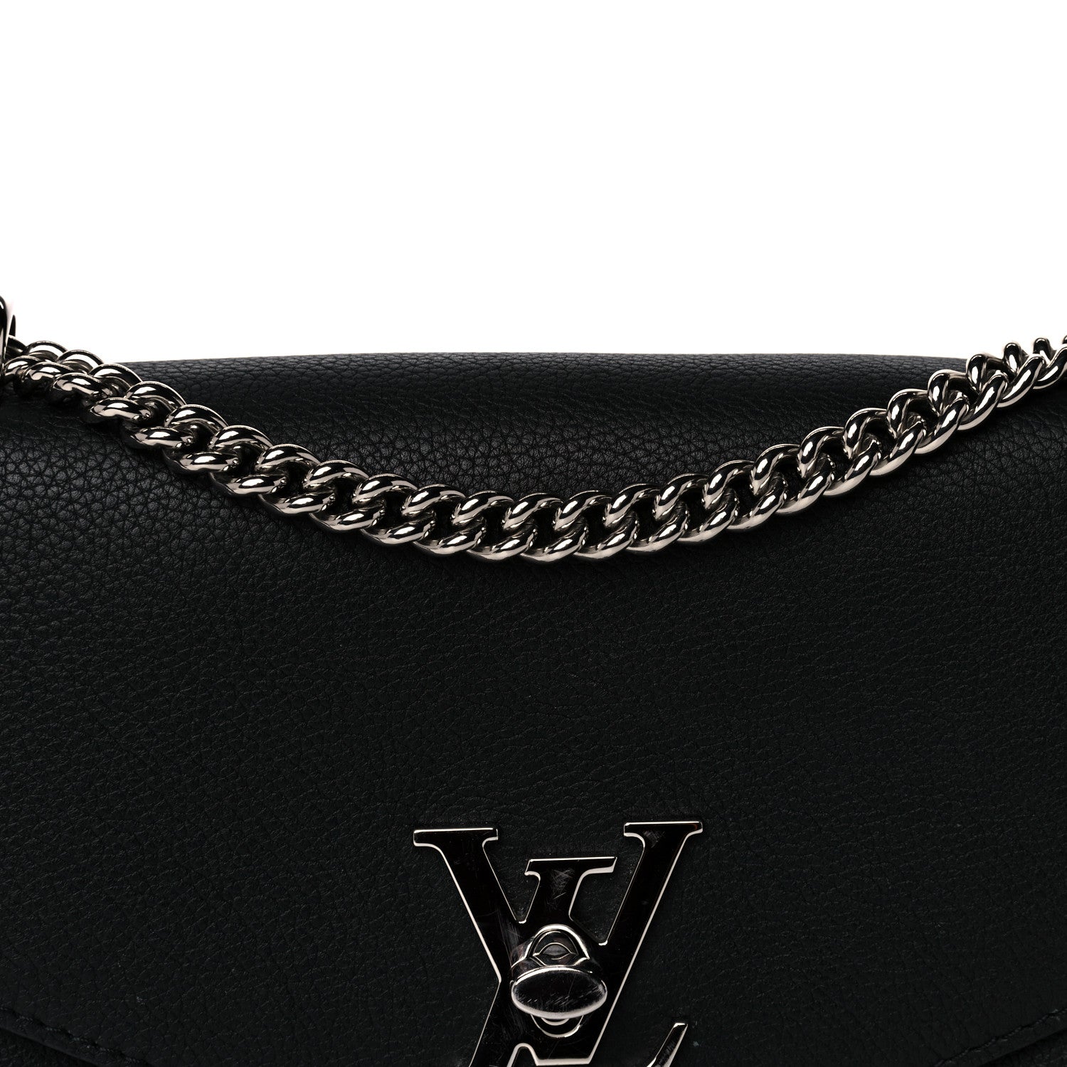 Louis Vuitton Soft Calfskin My Lockme Chain Bag BB Black 10 of 17