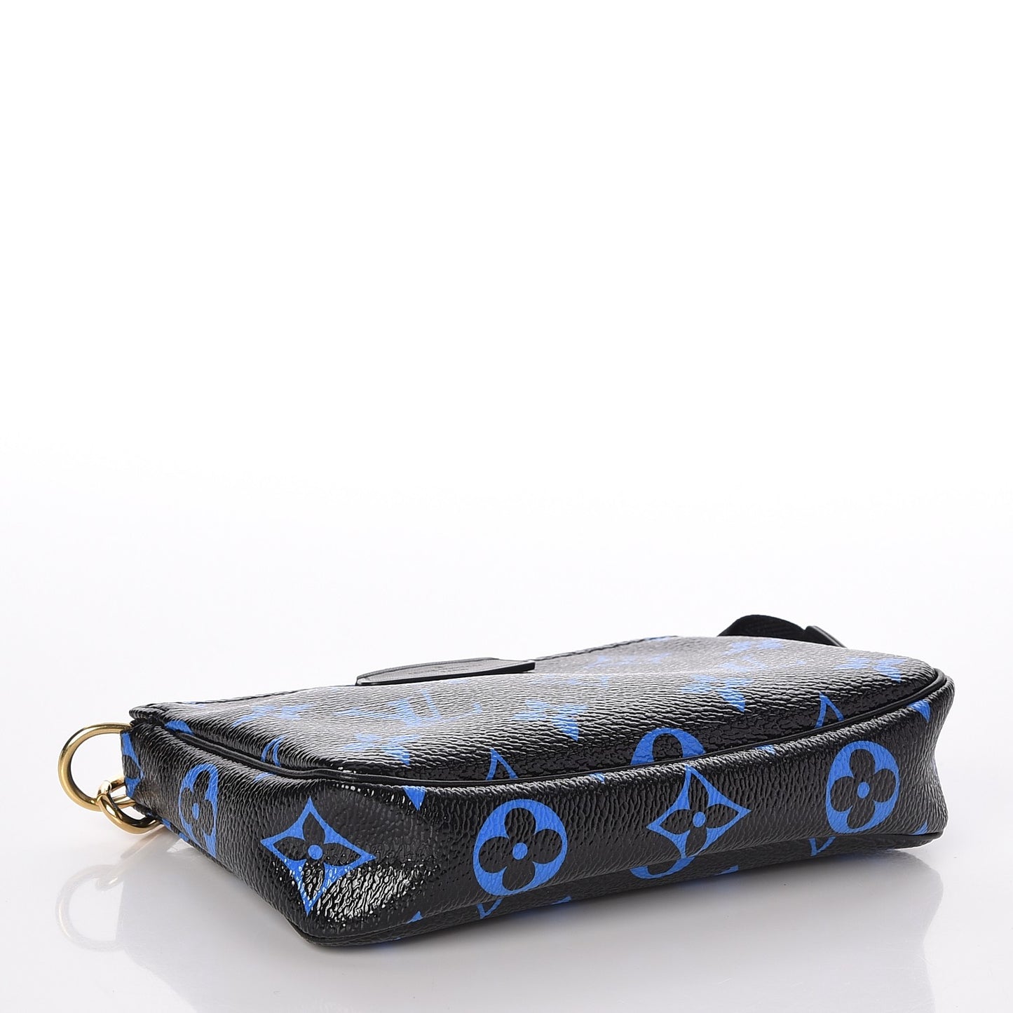 Colored Monogram Mini Pochette Accessories Blue Black