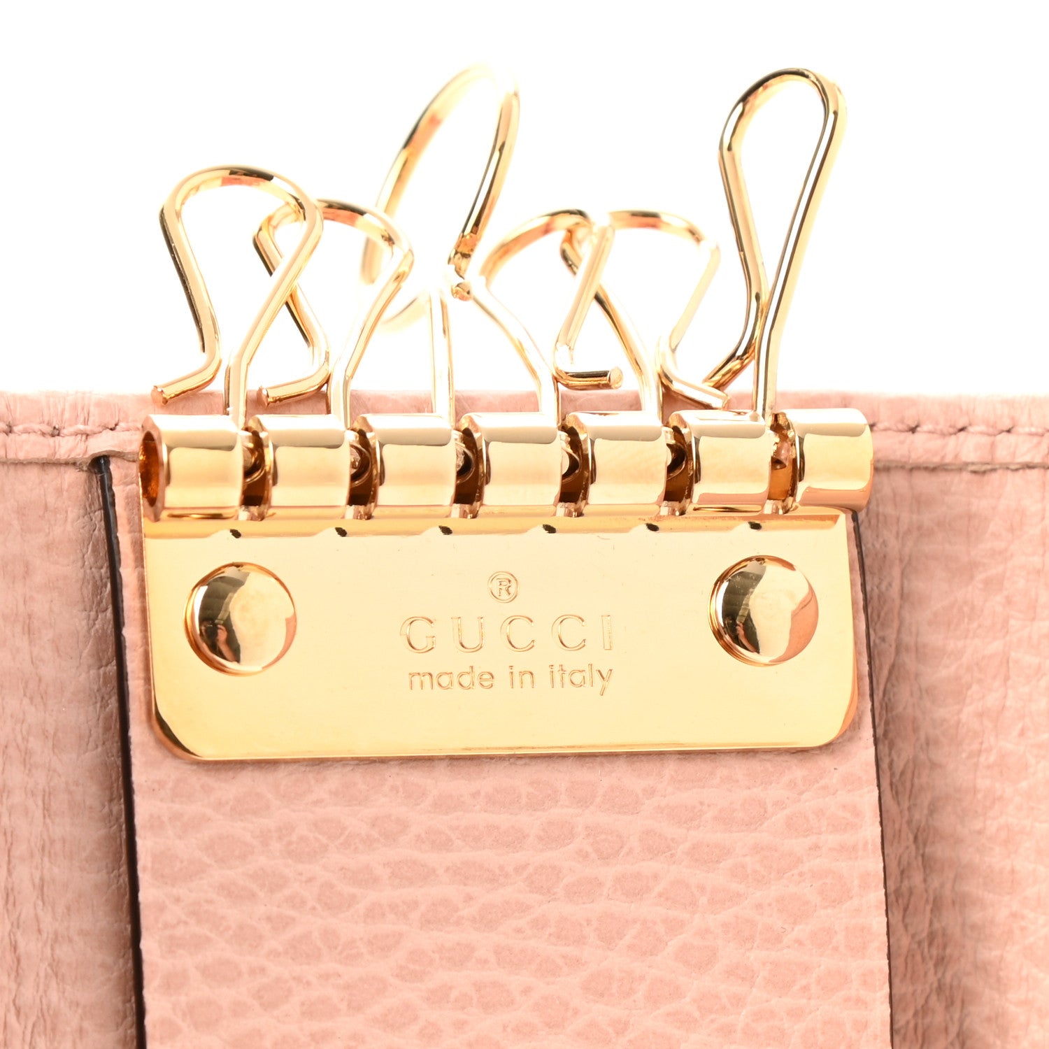 Gucci Dollar Calfskin GG Marmont 6 Key Holder Perfect Pink 7 of 9
