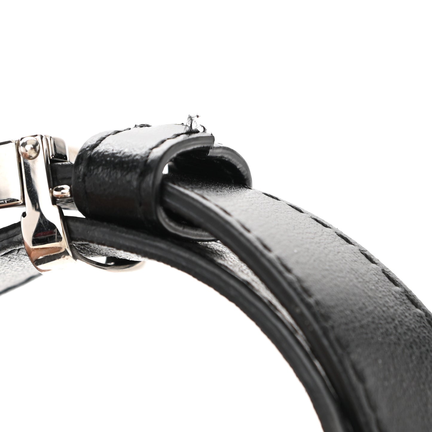 Lambskin Quilted Waist Belt Bag Black
