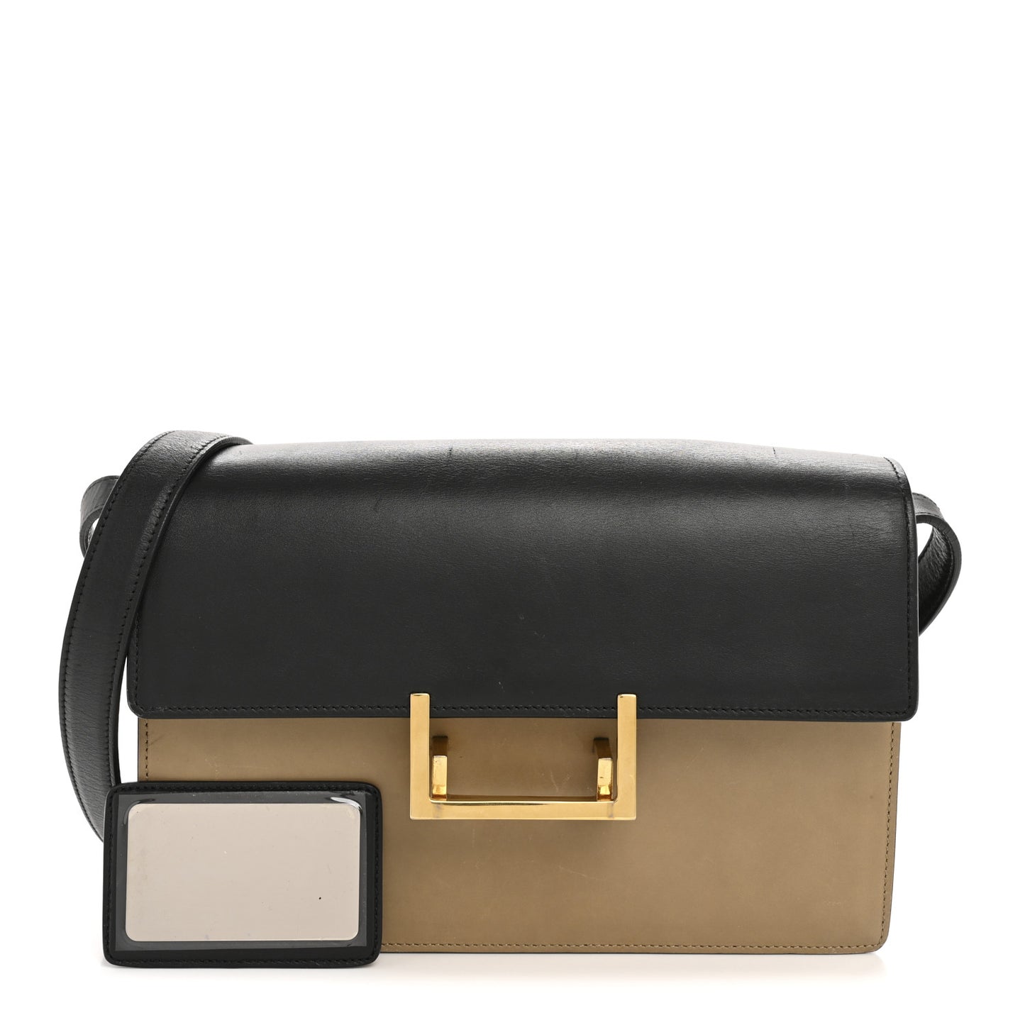 Calfskin Medium Classic Lulu Bag Beige Black