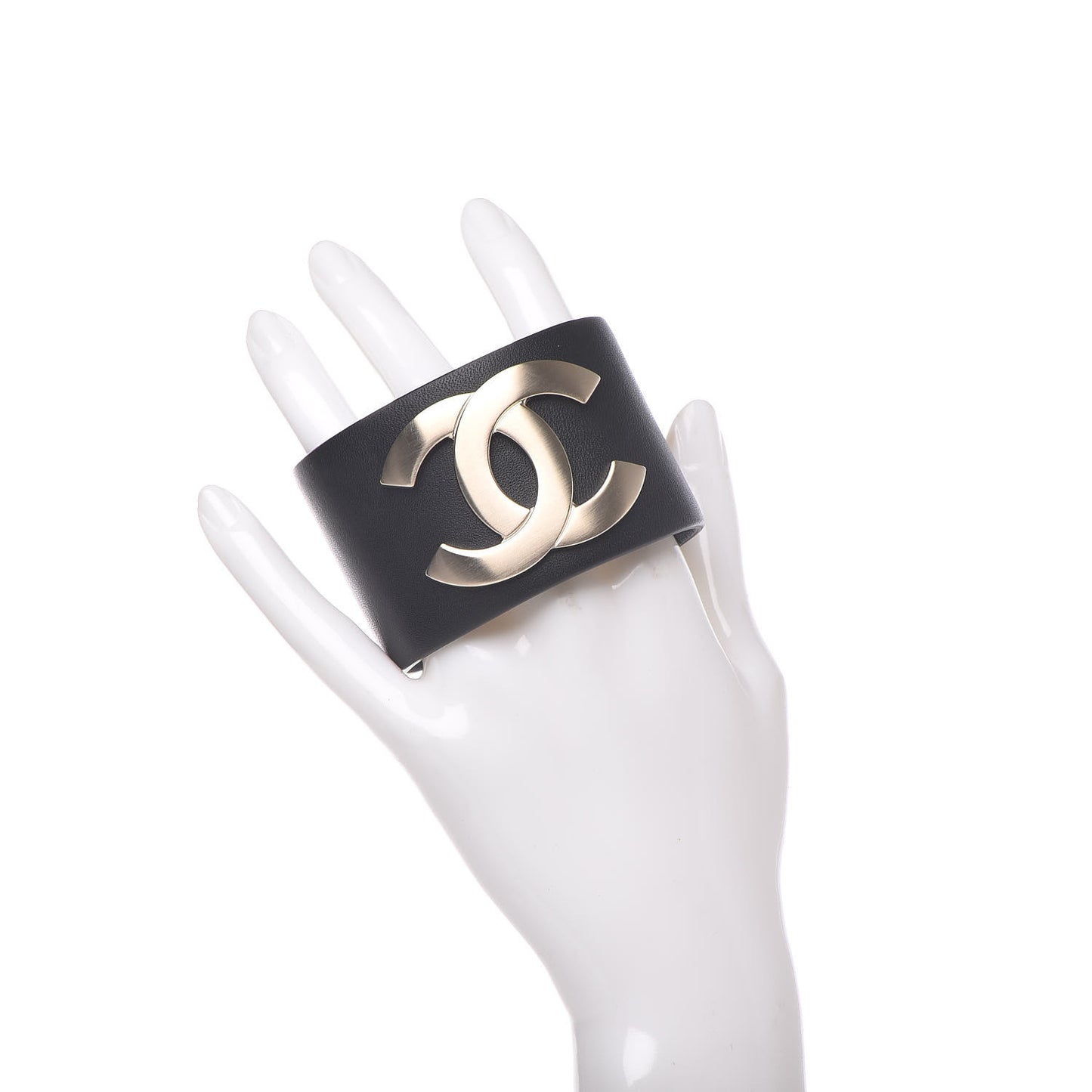 Calfskin CC Wide Cuff M Black