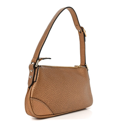 Gucci Metallic Calfskin Hasler Pochette Bronze 3 of 10