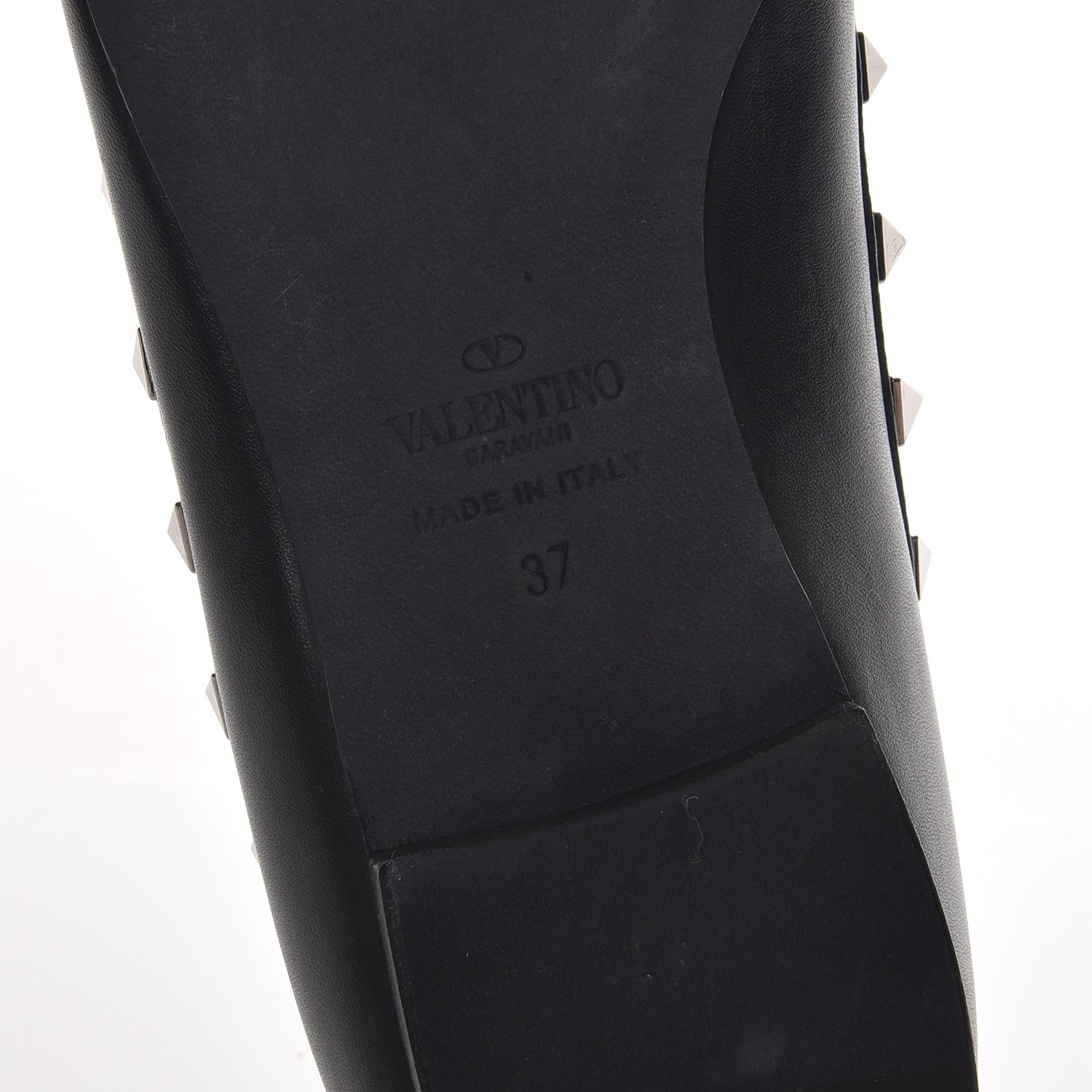 Valentino Garavani Nappa Rockstud Ballerina Flats 37 Black 6 of 8
