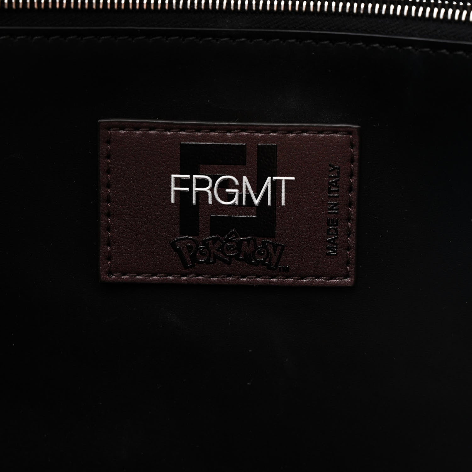Fendi X FRGMT X POKEMON Fabric Jacquard FF Pokemon Shopping Tote Bag Tobacco Moro Giallo Mimosa 5 of 9
