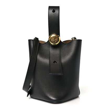 Loewe Smooth Calfskin Mini Pebble Bucket Bag Black 1 of 9