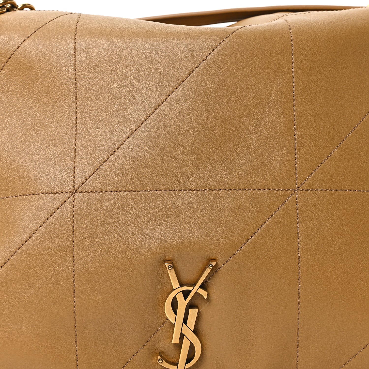 Saint Laurent Lambskin Matelasse Monogram Large Jamie 4.3 Tabac Brown 8 of 10