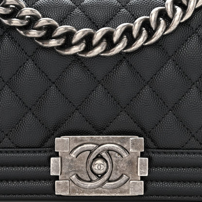 Chanel Caviar Quilted Small Boy Flap Black 14 of 21