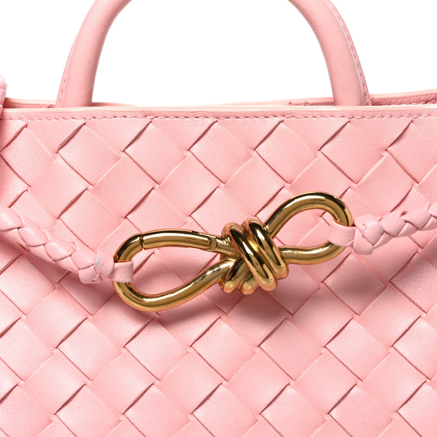 Nappa Intrecciato Small Andiamo Shoulder Bag Blush