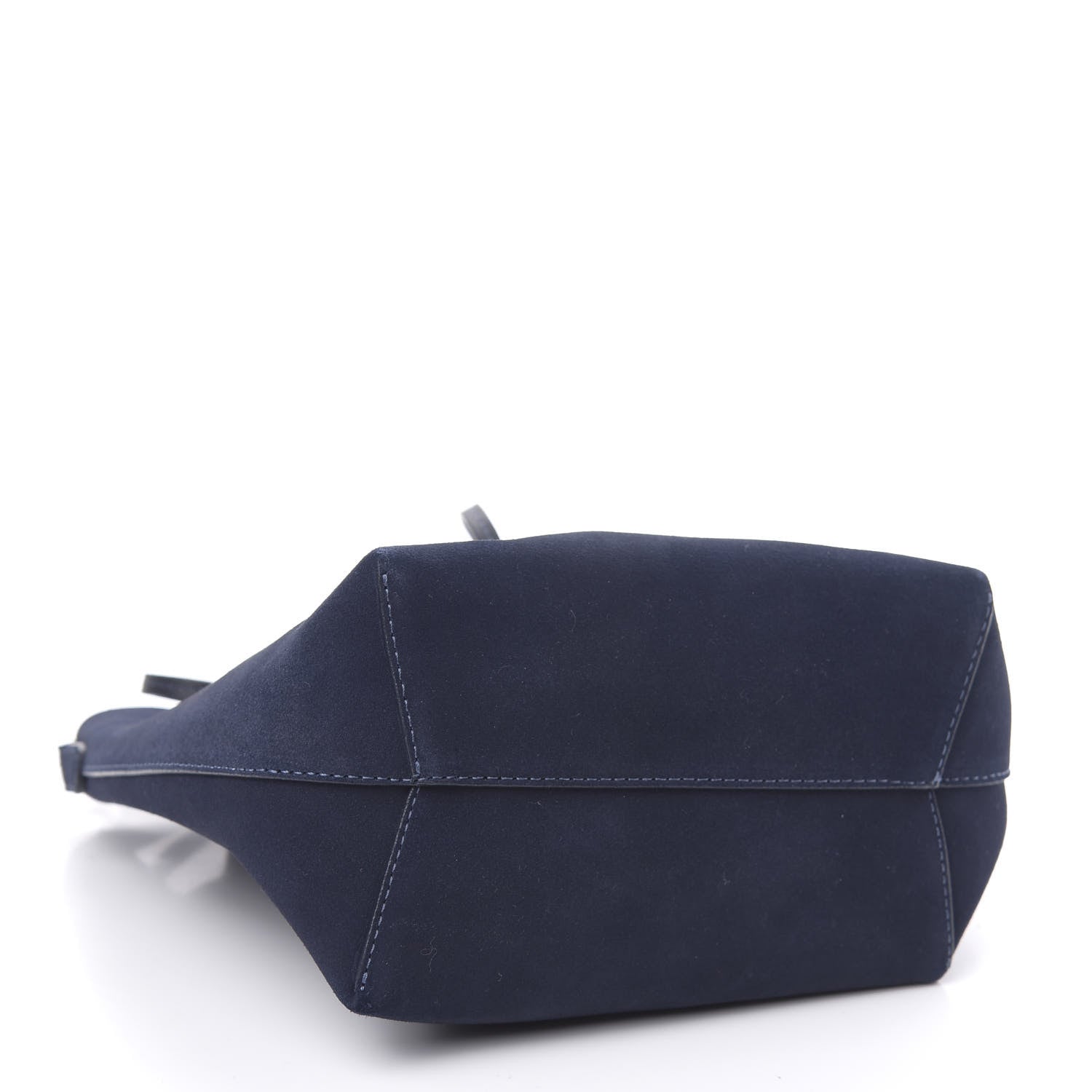 Mansur Gavriel Suede Mini Mini Bucket Bag Navy 4 of 9