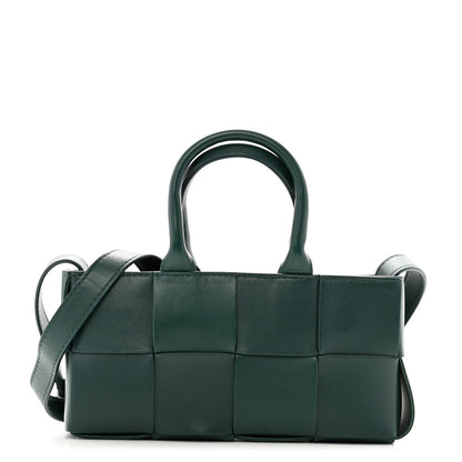 Bottega Veneta Nappa Maxi Intreccio Mini Arco East West Tote Emerald Green 1 of 12