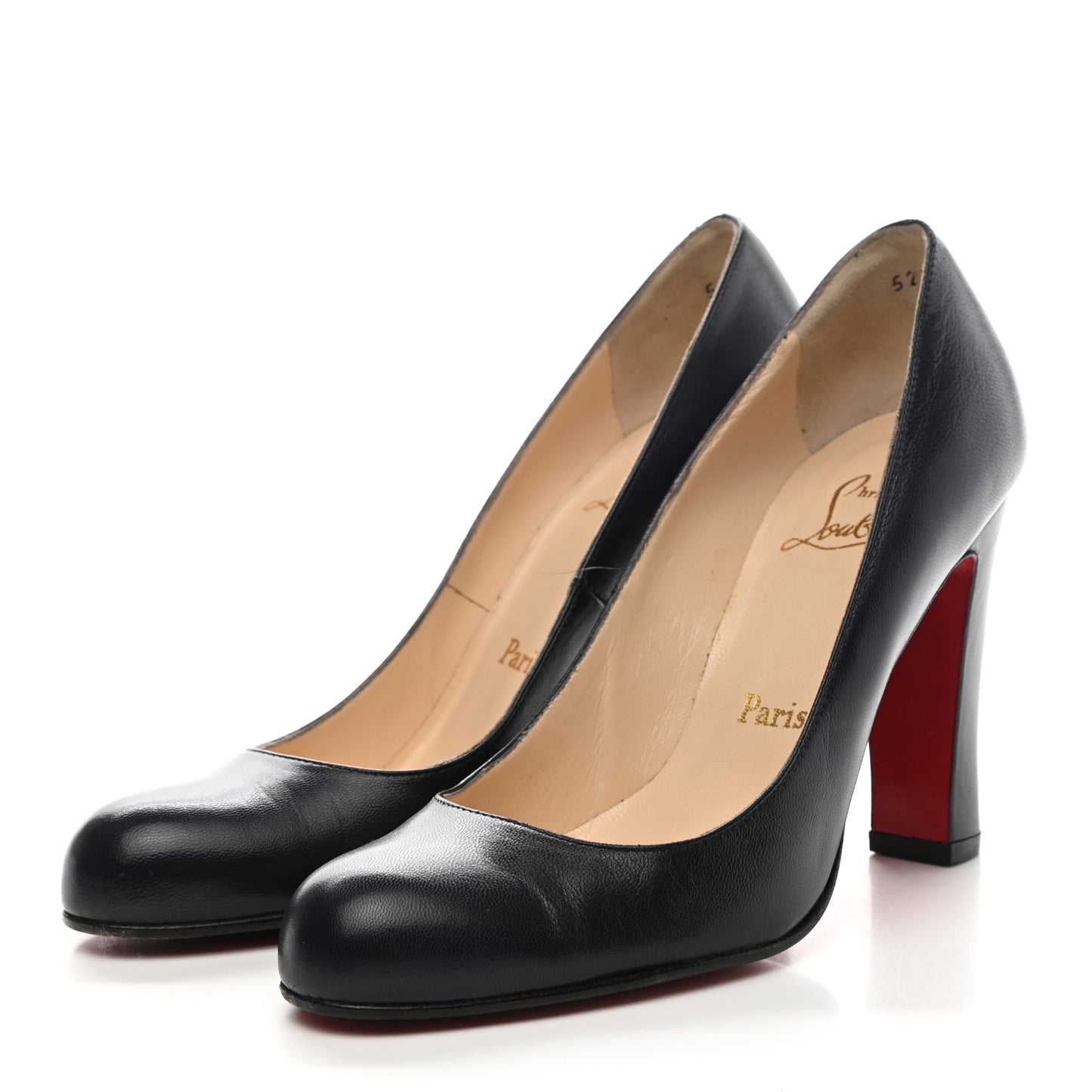 Nappa Pumps 37.5 Navy Blue