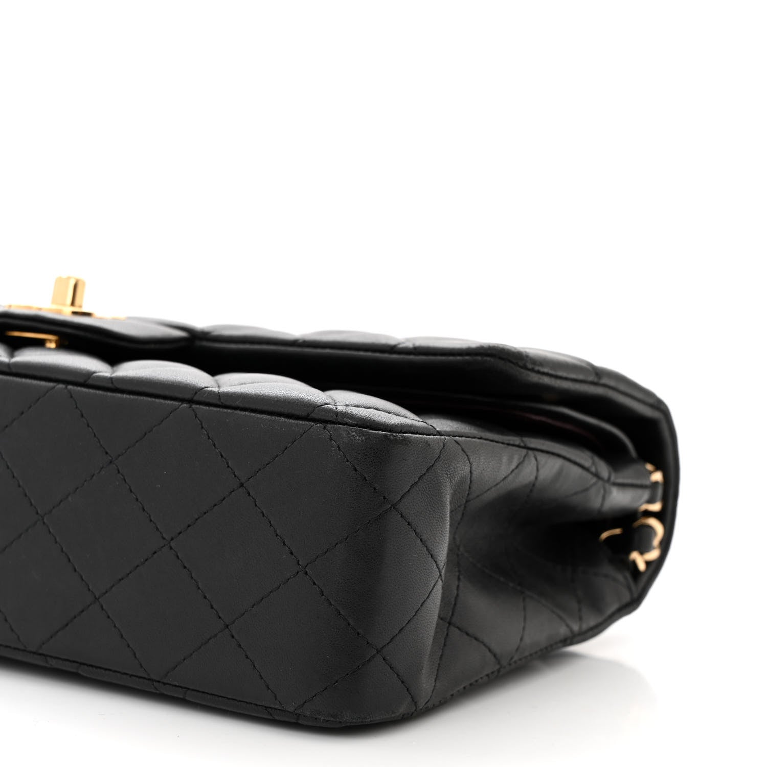 Chanel Lambskin Quilted Medium Double Flap Black 10 of 14