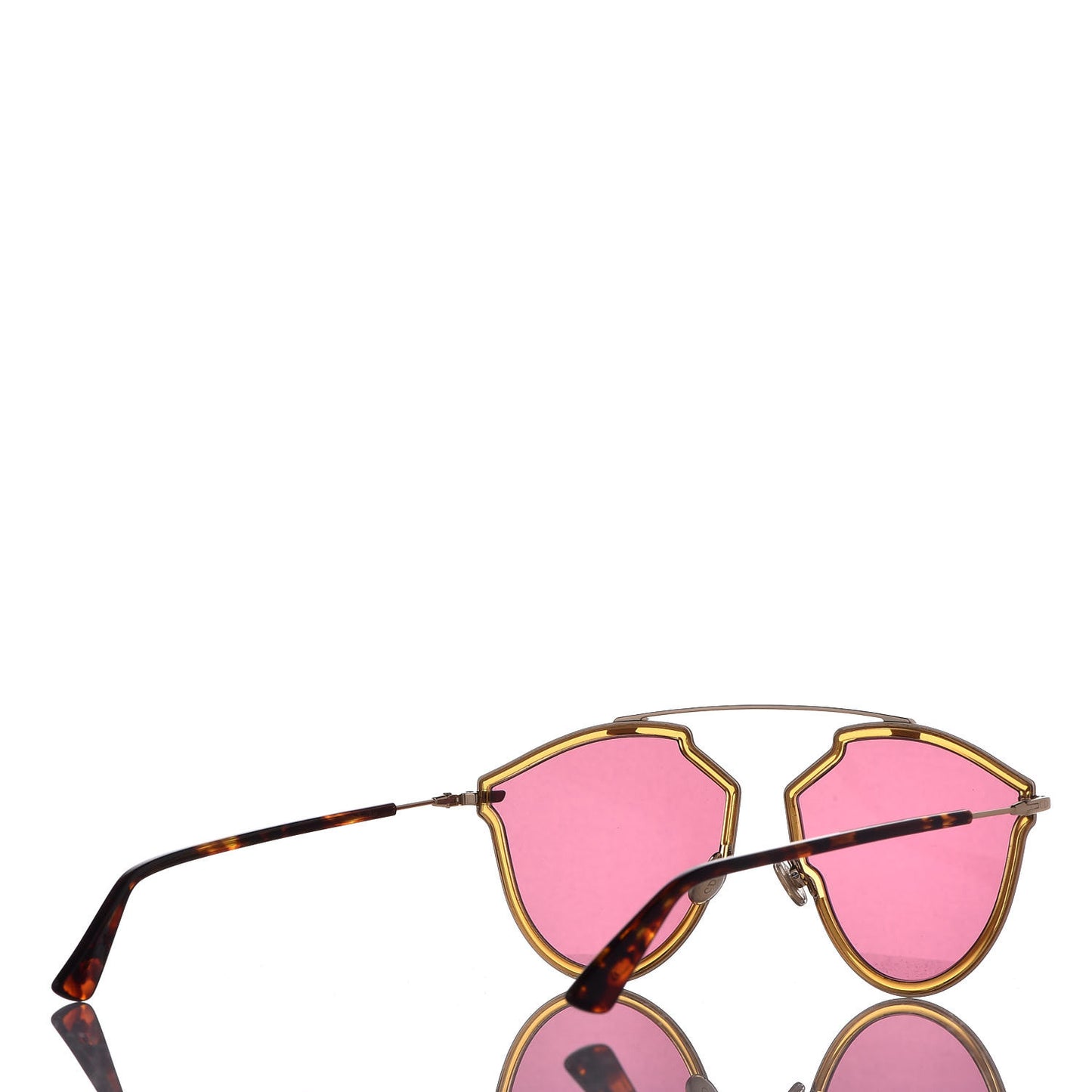 So Real Rise Sunglasses Yellow Gold Pink Havana