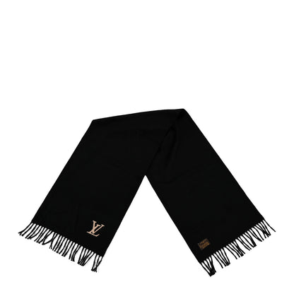 Louis Vuitton Cashmere Jhelam Muffler Scarf Black 2 of 3