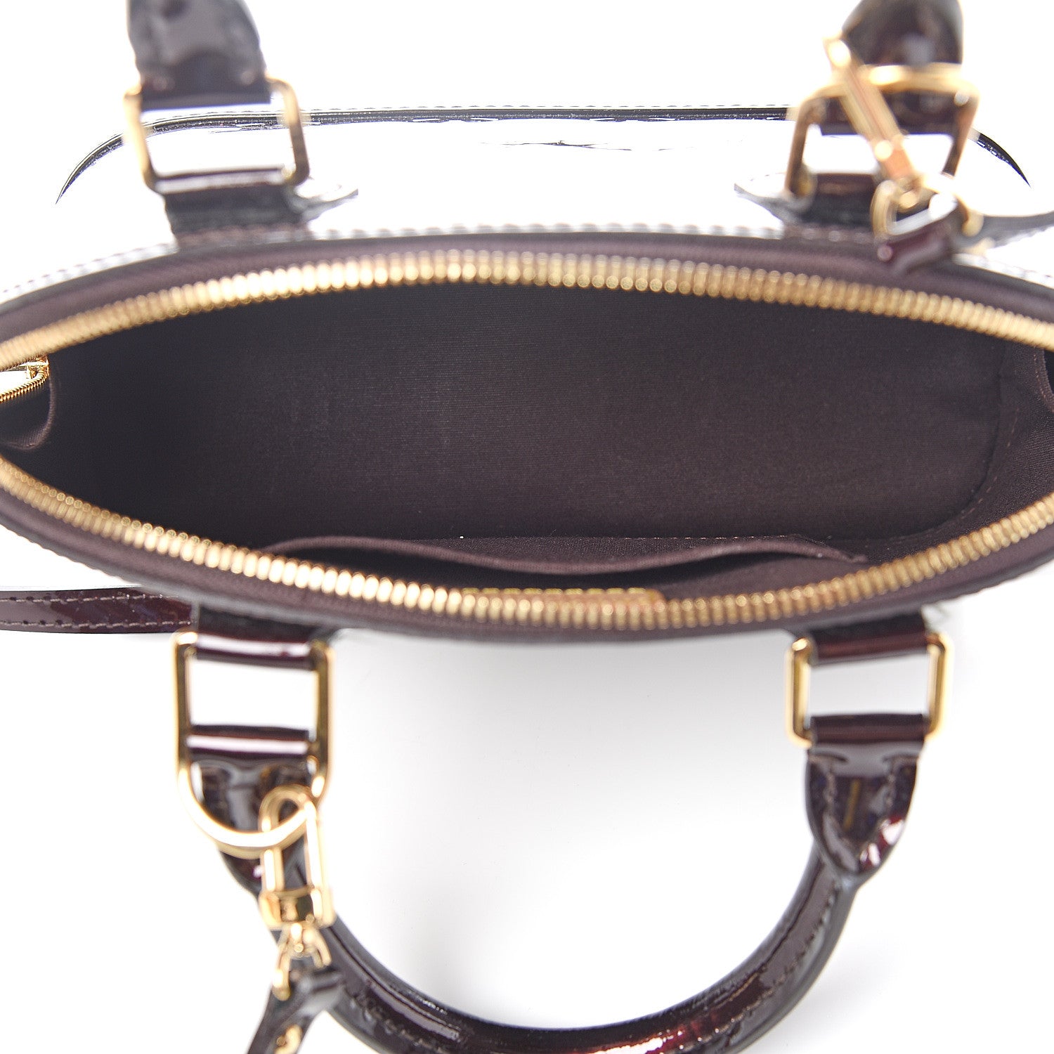 Louis Vuitton Vernis Alma BB Amarante 4 of 8