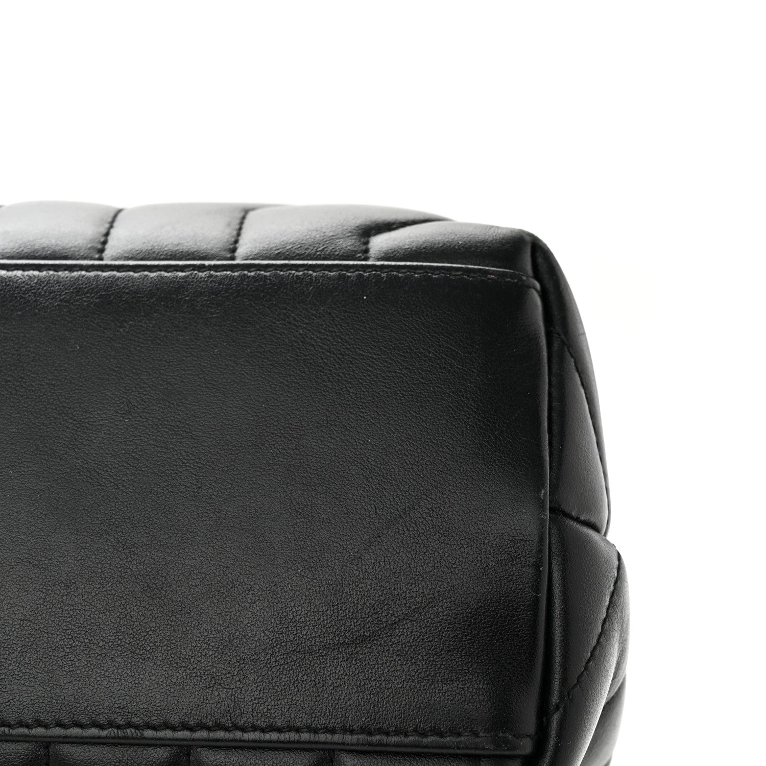 Saint Laurent Calfskin Y Quilted Monogram Monochrome Medium Loulou Chain Satchel Black 11 of 13