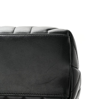 Saint Laurent Calfskin Y Quilted Monogram Monochrome Medium Loulou Chain Satchel Black 11 of 13