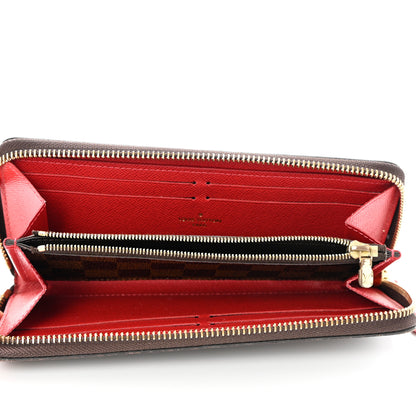 Louis Vuitton Damier Ebene Clemence Wallet Cherry 5 of 9