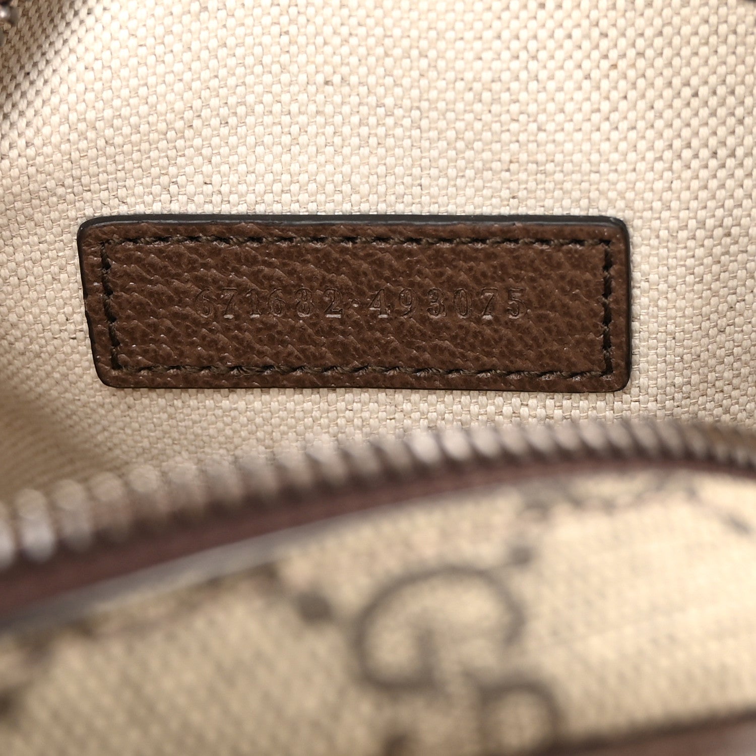 Gucci GG Supreme Monogram Web Mini Ophidia Double Zip Messenger Bag Beige New Acero 7 of 11