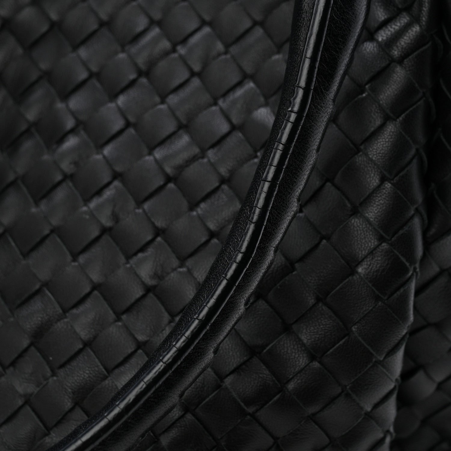 Bottega Veneta Nappa Intrecciato Parachute Bag Black 12 of 13