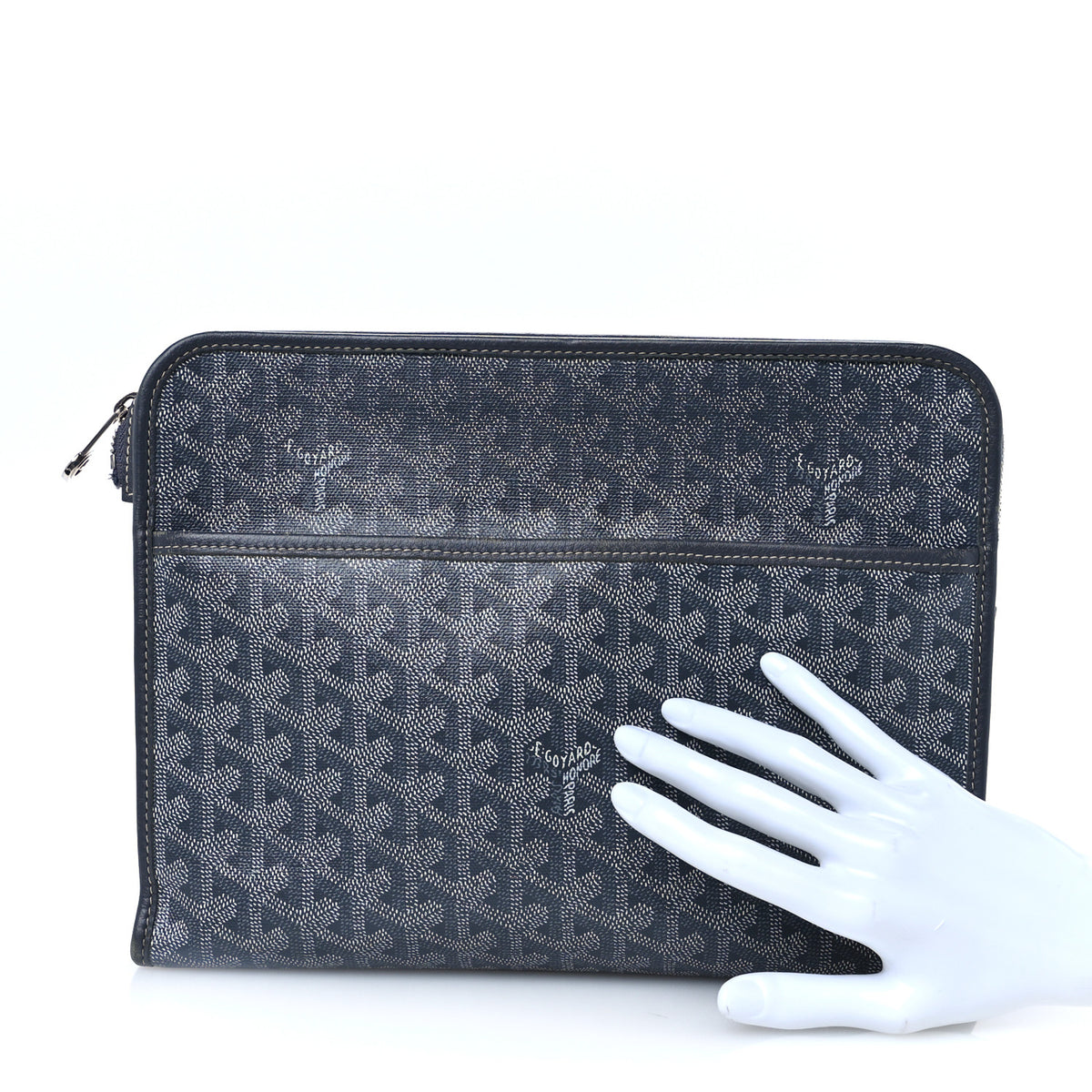 Goyard Goyardine Jouvence GM Toiletry Pouch Grey 2 of 12