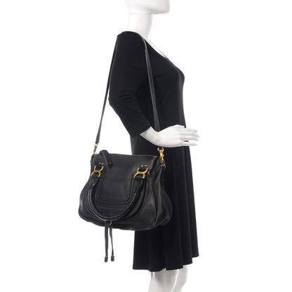 Chloe Calfskin Medium Marcie Satchel Black 3 of 13