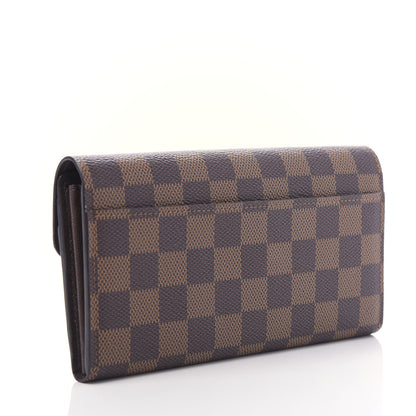 Louis Vuitton Damier Ebene Sarah Wallet NM 3 of 9