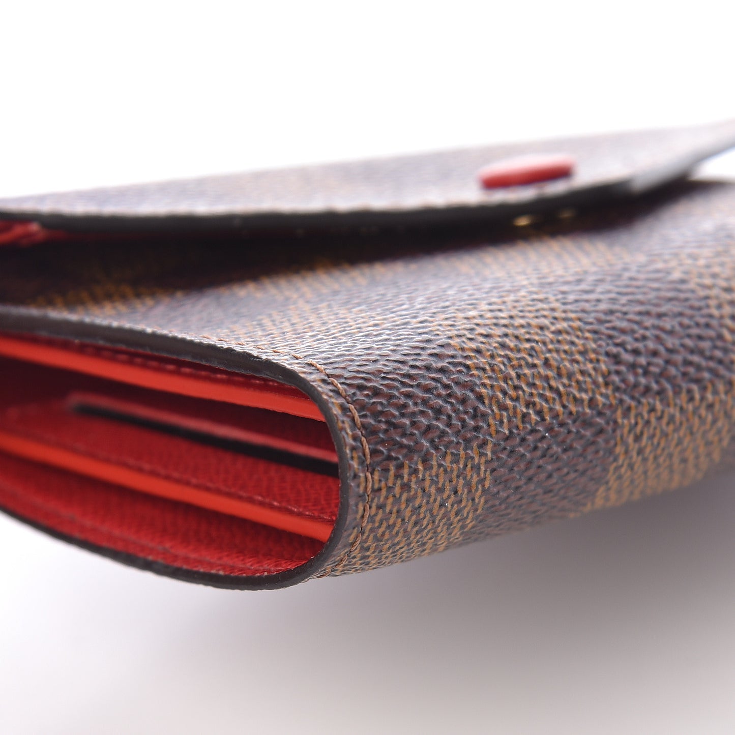 Damier Ebene Victorine Wallet Red