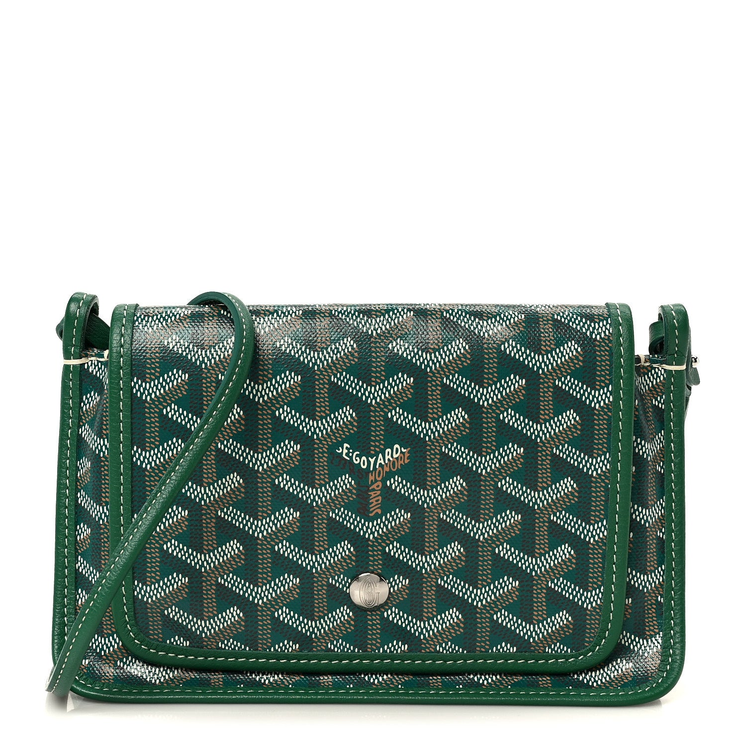 Goyard Goyardine Plumet Wallet Clutch Green 1 of 11