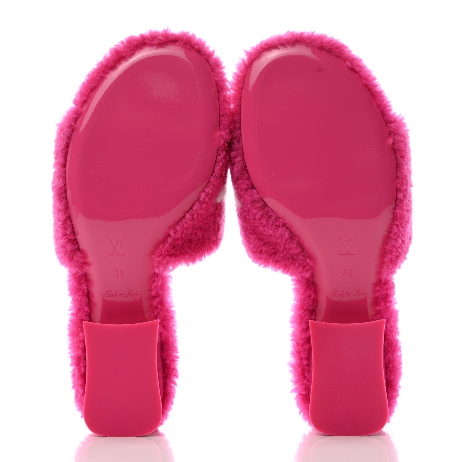 Louis Vuitton Shearling Magnetic Mule 39 Fuchsia Pink 5 of 8