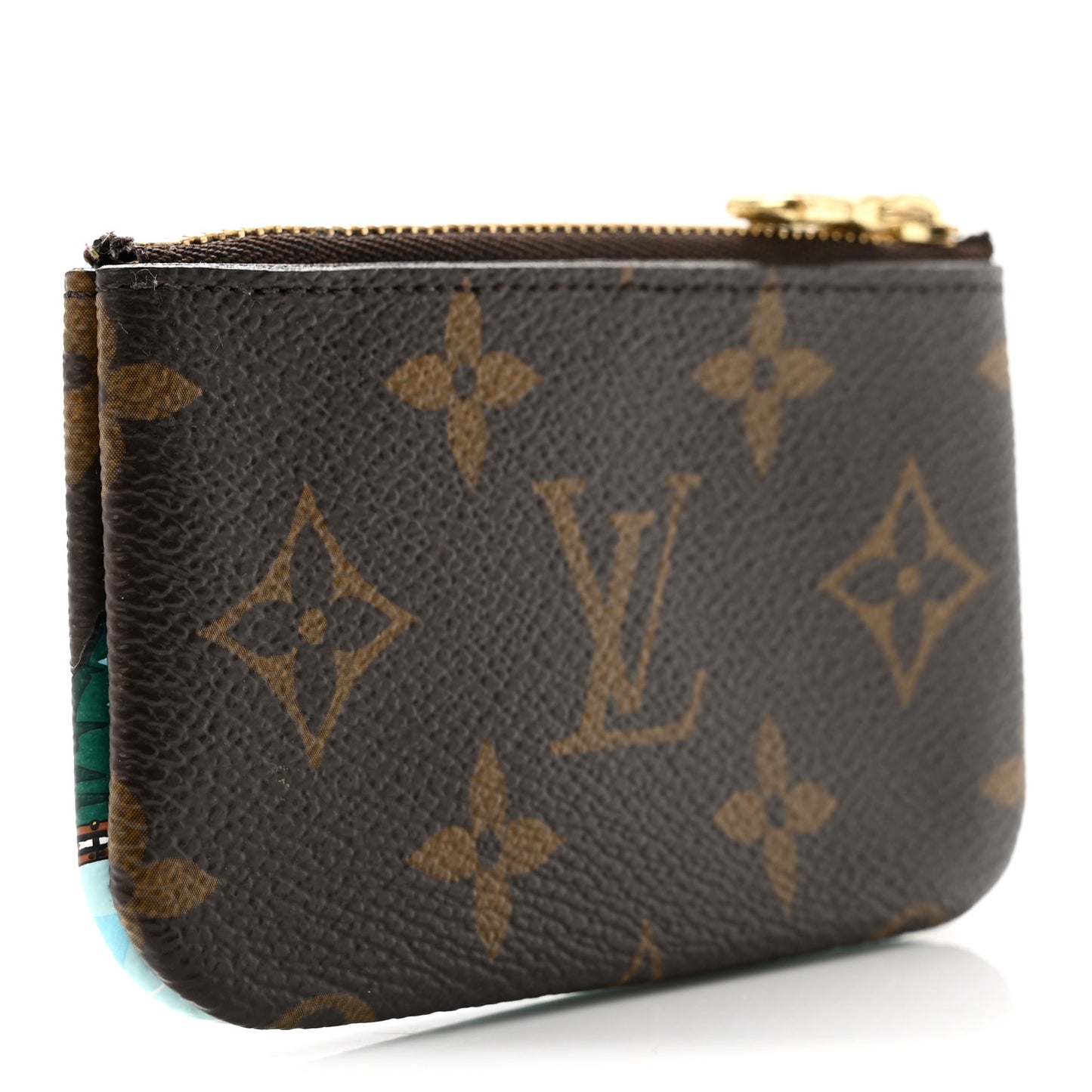 Monogram 2023 Christmas Animation Alpine Key Pouch Pink