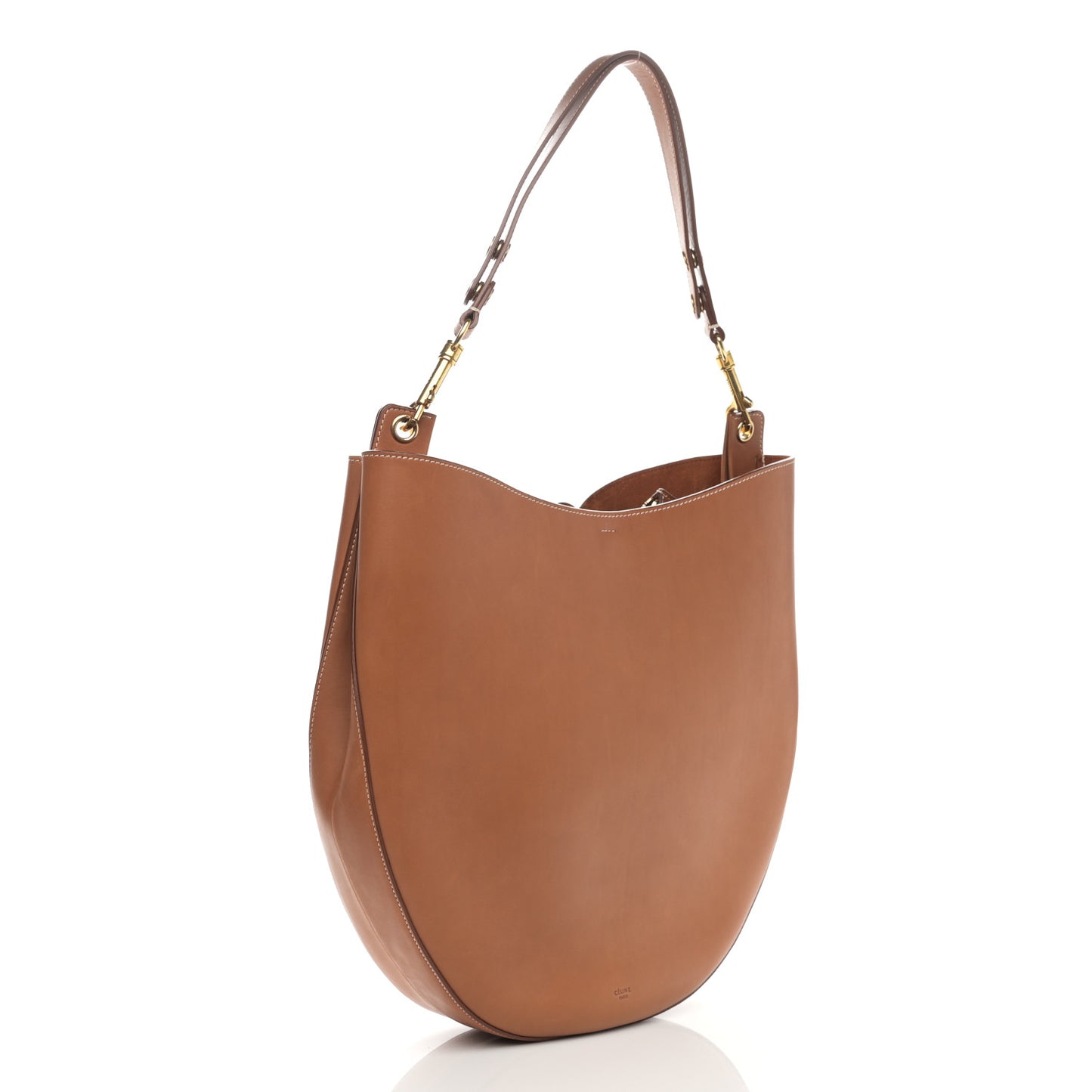 Supple Calfskin Medium Hobo Brown