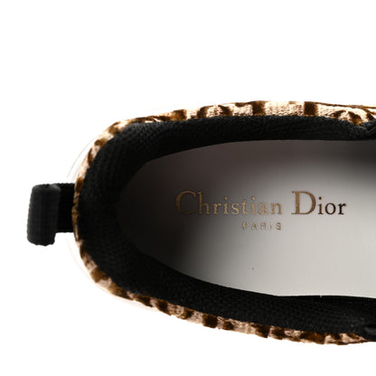 Christian Dior Velvet Oblique Womens Solar Slip On Sneakers 38 Bronze 8 of 10