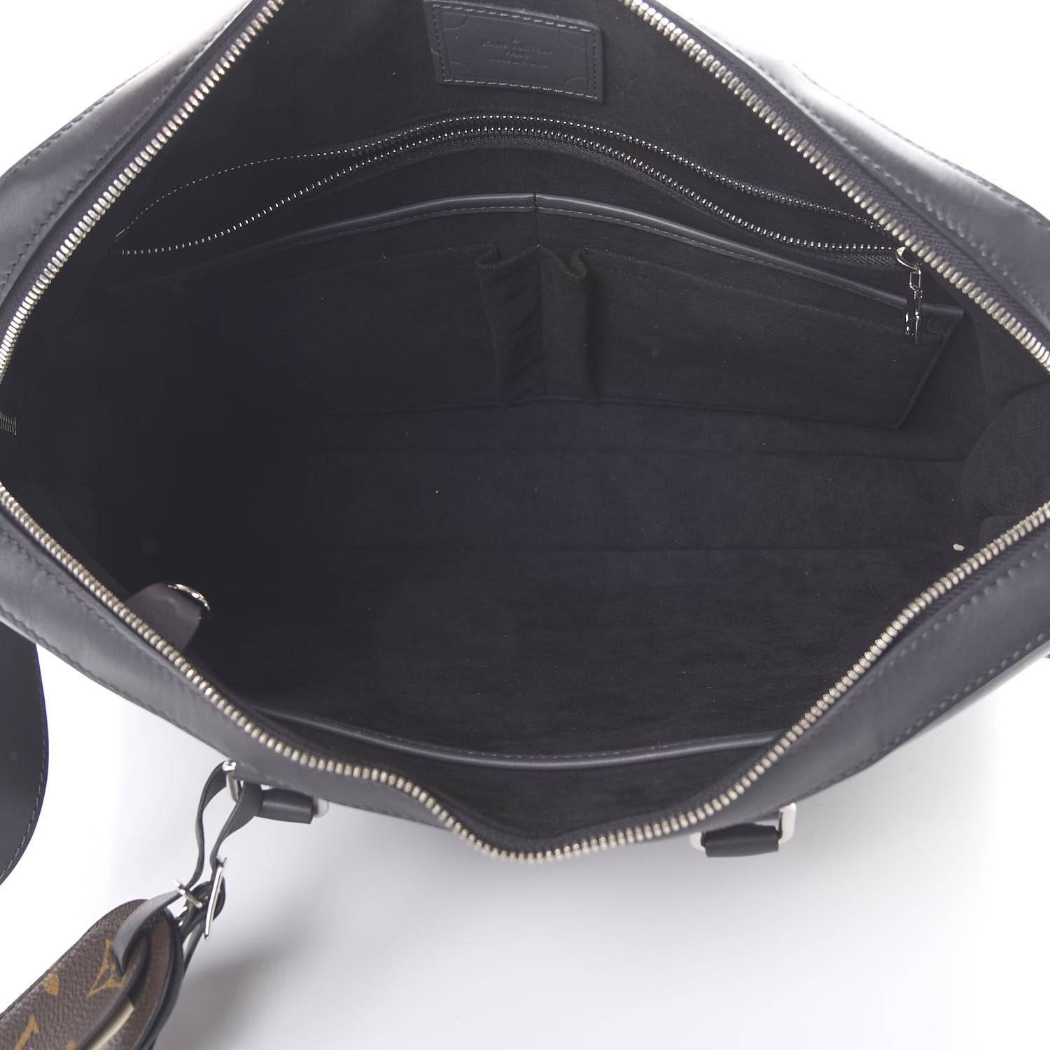 Louis Vuitton Cuir Ombre Porte-Documents Voyage Bandouliere Anthracite 4 of 18
