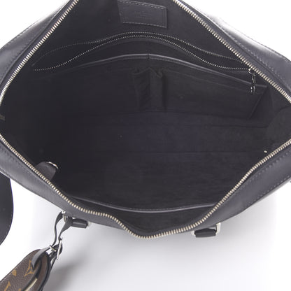 Louis Vuitton Cuir Ombre Porte-Documents Voyage Bandouliere Anthracite 4 of 18