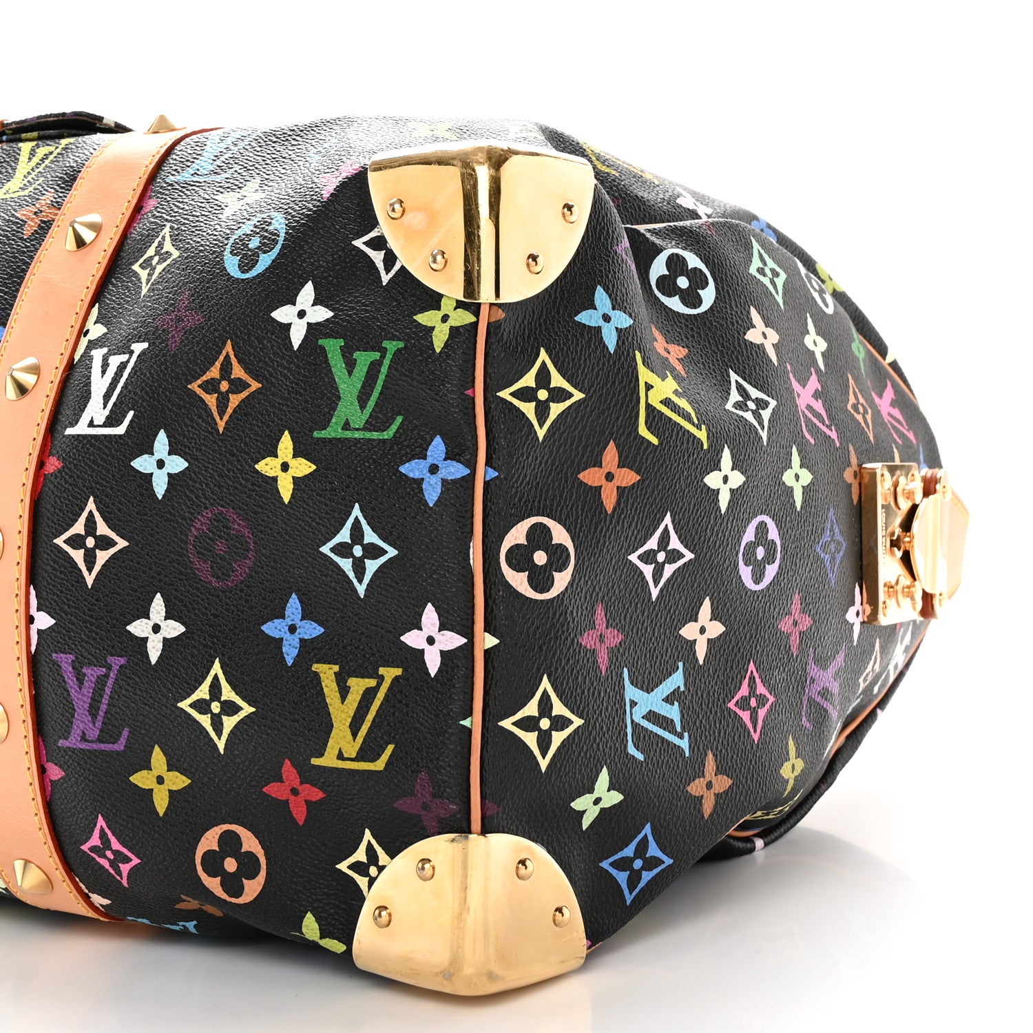 Louis Vuitton Monogram Multicolor Keepall 45 Black 8 of 25