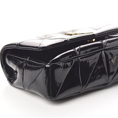 Saint Laurent Patent Patchwork Monogram Medium Jamie Black 7 of 8