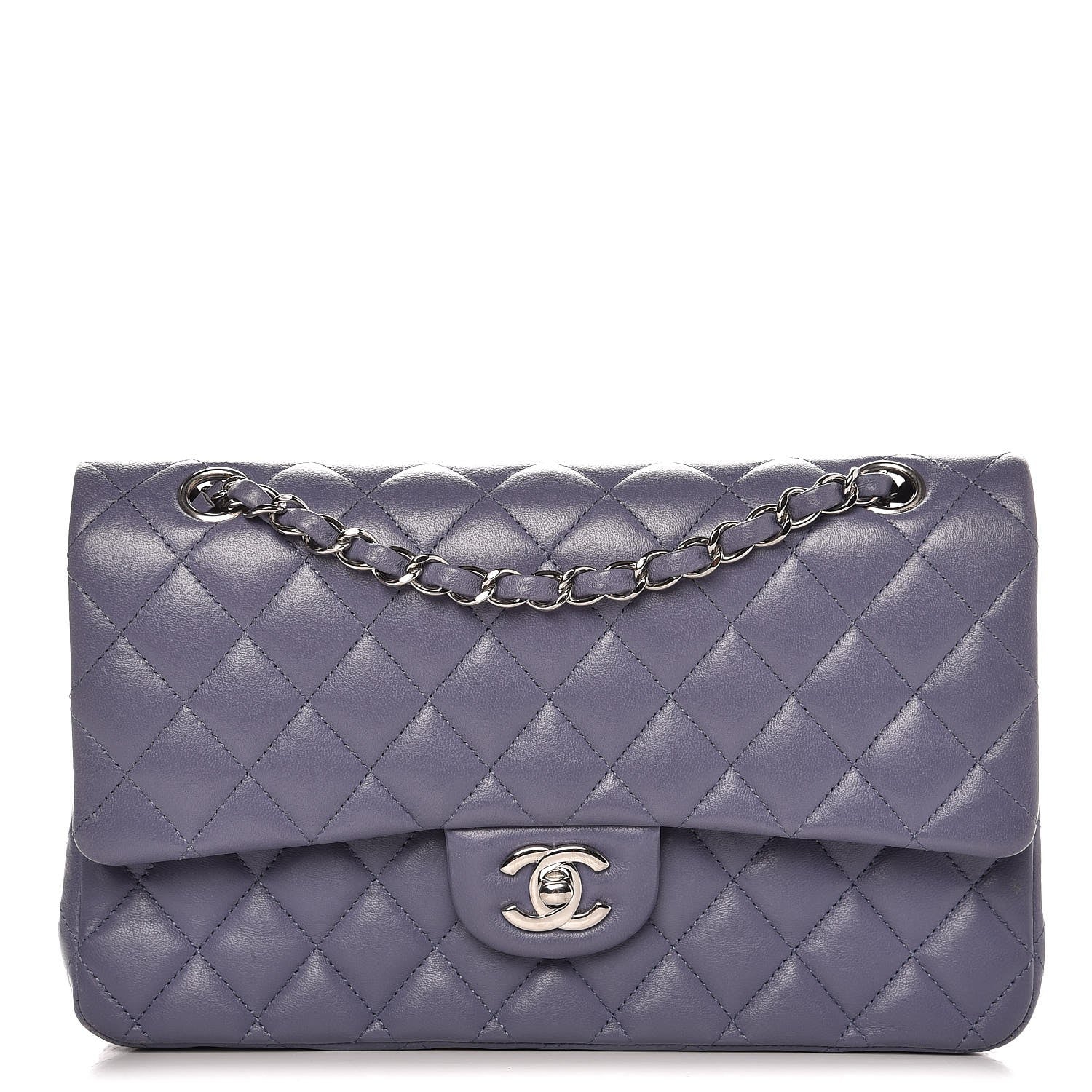 Chanel Lambskin Quilted Medium Double Flap Light Purple 1 of 16