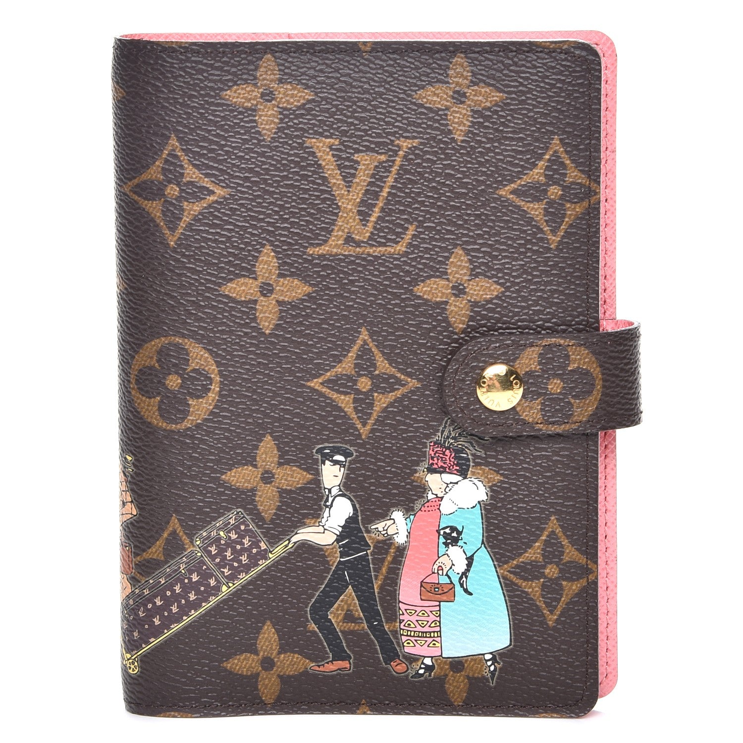 Louis Vuitton Monogram Illustre Small Ring Agenda Rose 1 of 7