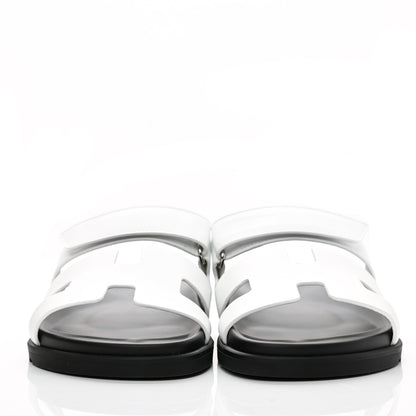 Hermes Calfskin Womens Chypre Sandals 41 White 2 of 9