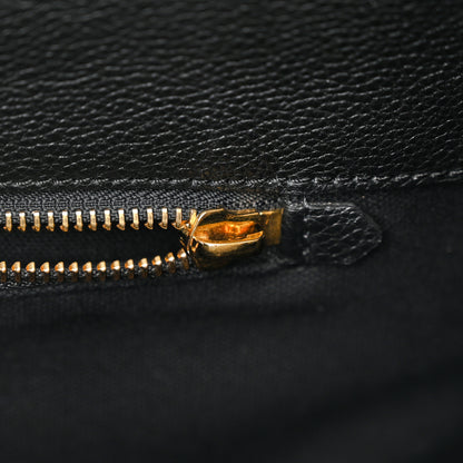 Burberry Grainy Calfskin Medium Title Bag Black 13 of 13