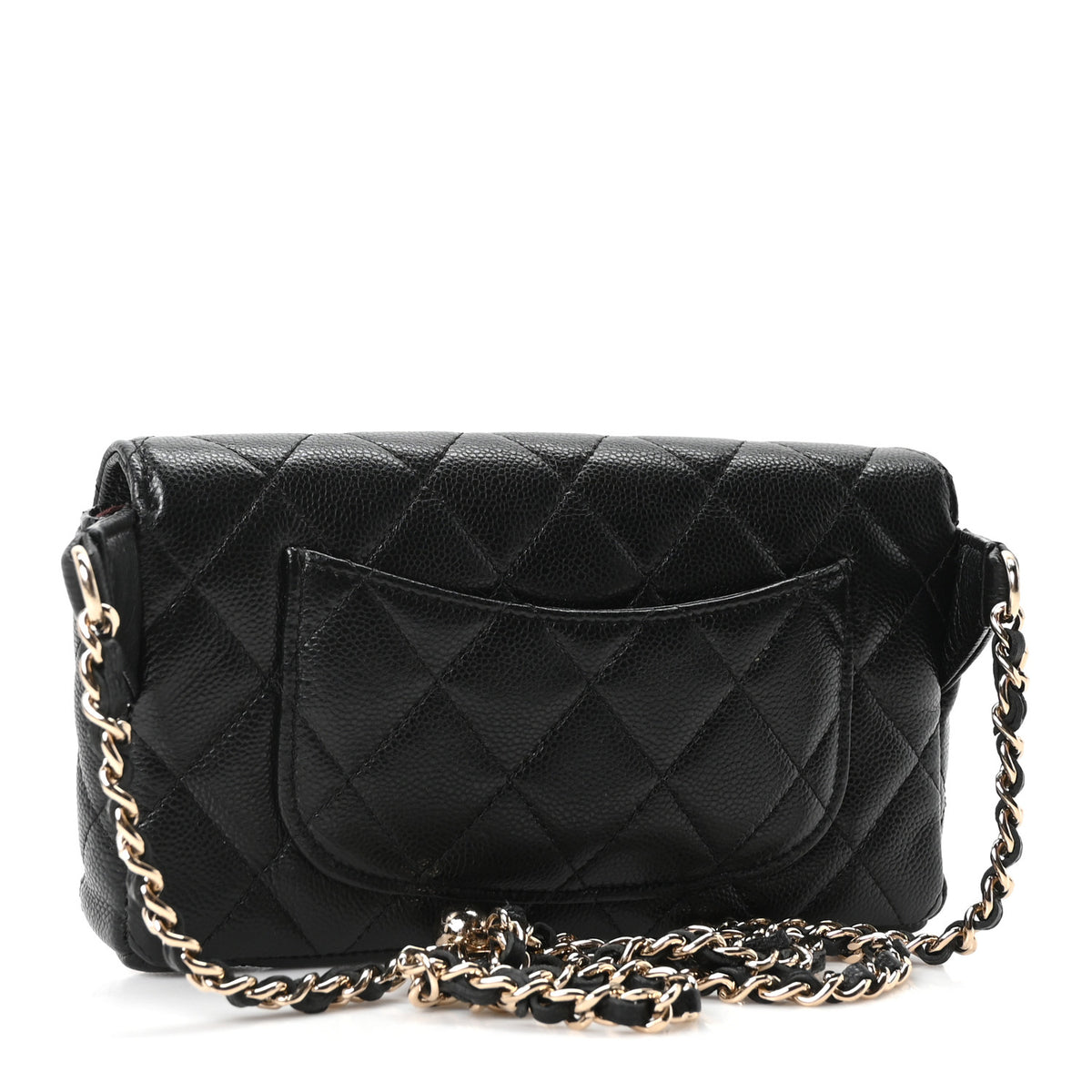 Chanel Caviar Quilted CC Flap Belt Bag Black 3 of 11