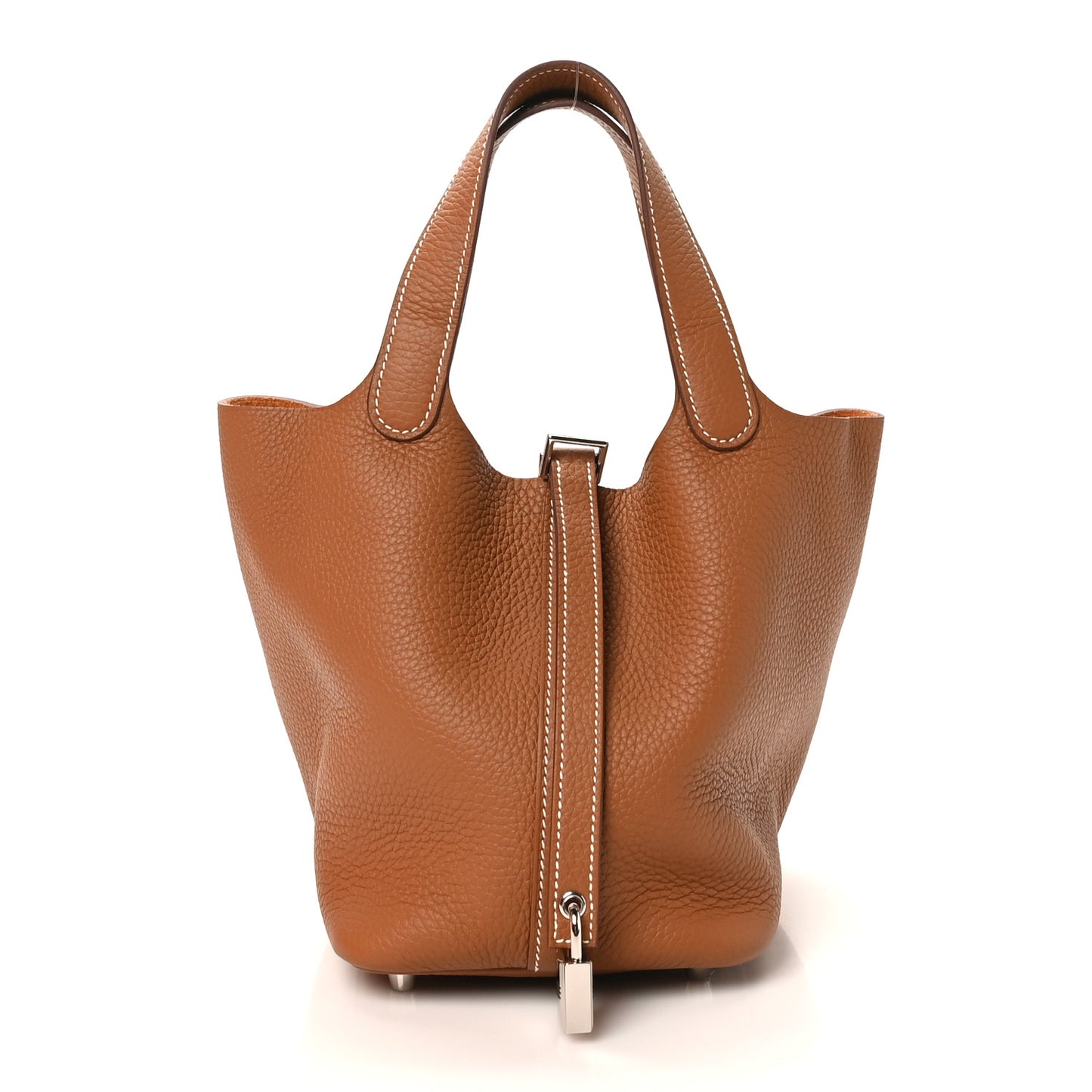 Taurillon Clemence Picotin Lock 18 PM Gold